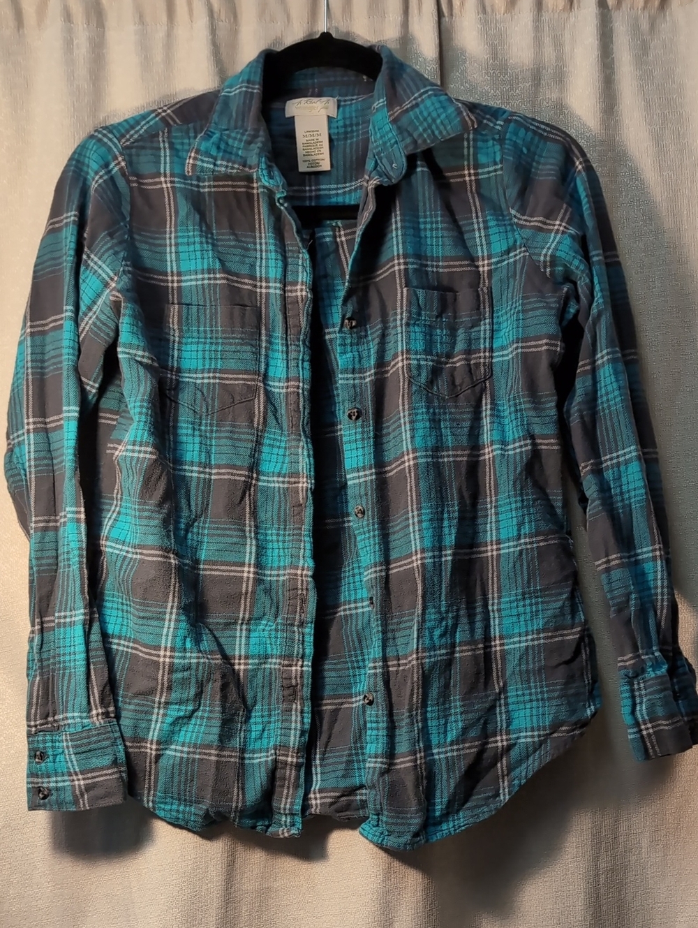 Wrangler | Long SLeeve Plaid Flannel Button-Down Shirt